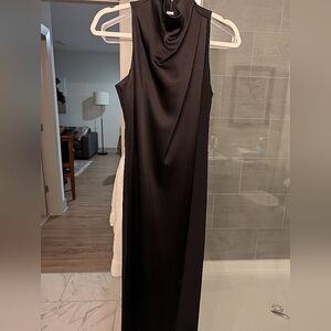 Equipment Long Black Sleeveless Dress In Like New Condition Size XS